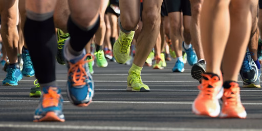 Image of runners shoes