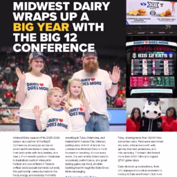 Dairy Promotion Update Summer 2026 Big 12 preview