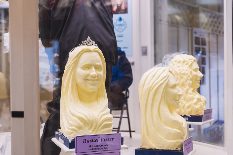 Butter head sculptures
