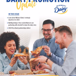 Front cover of Spring 2025 Dairy Promotion Update magazine