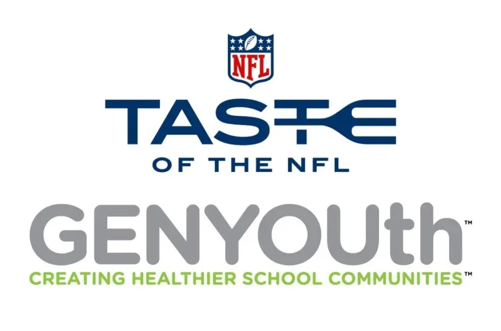 Taste of the NFL GENYOUth logos