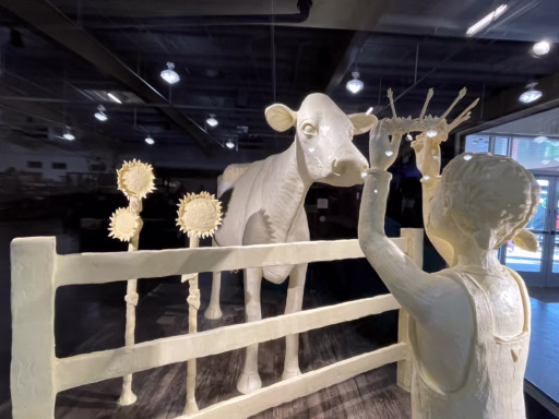 2025 butter cow carving at the Kansas State Fair