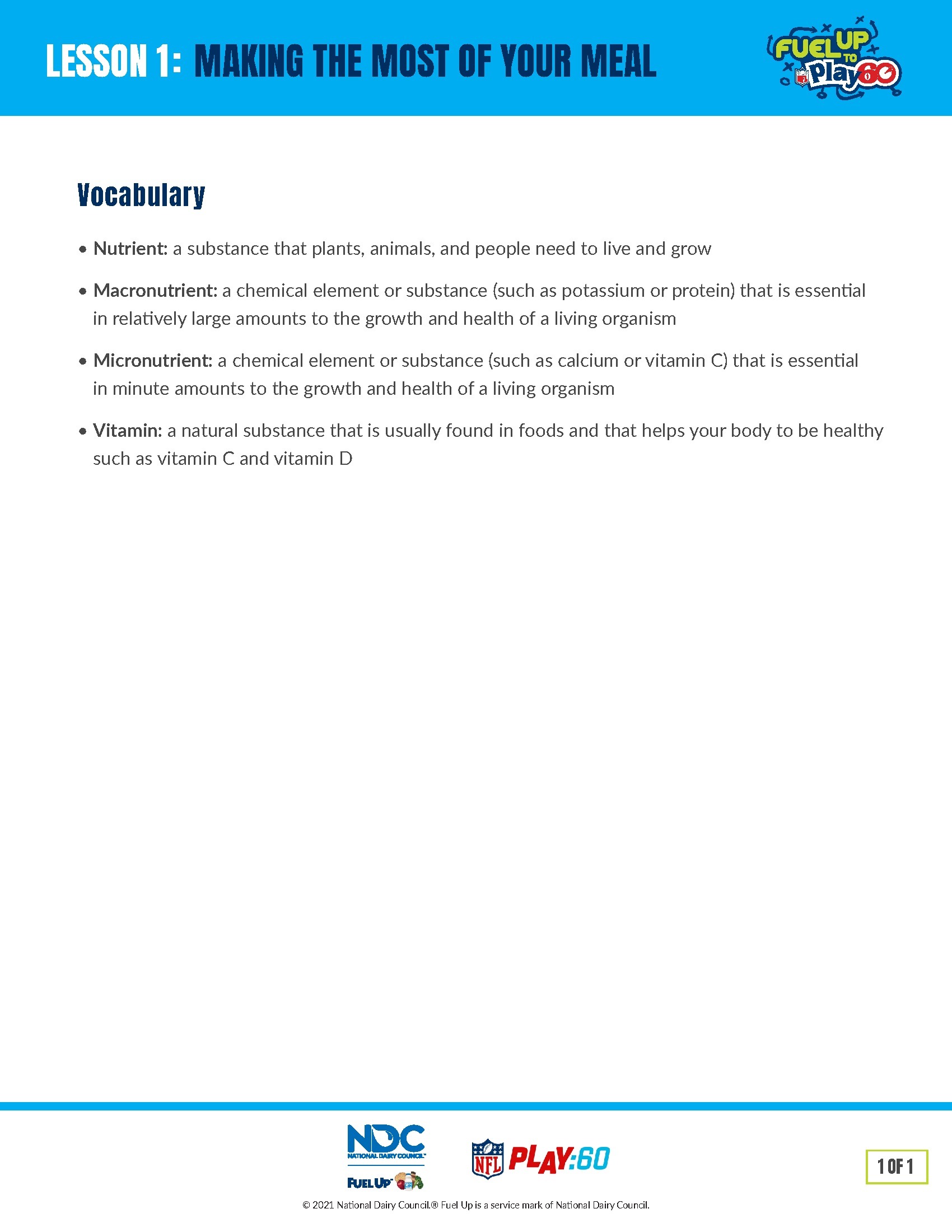 Fuel Your Game Day Every Day is Game Day How Food Fuels Your Body Midwest Dairy