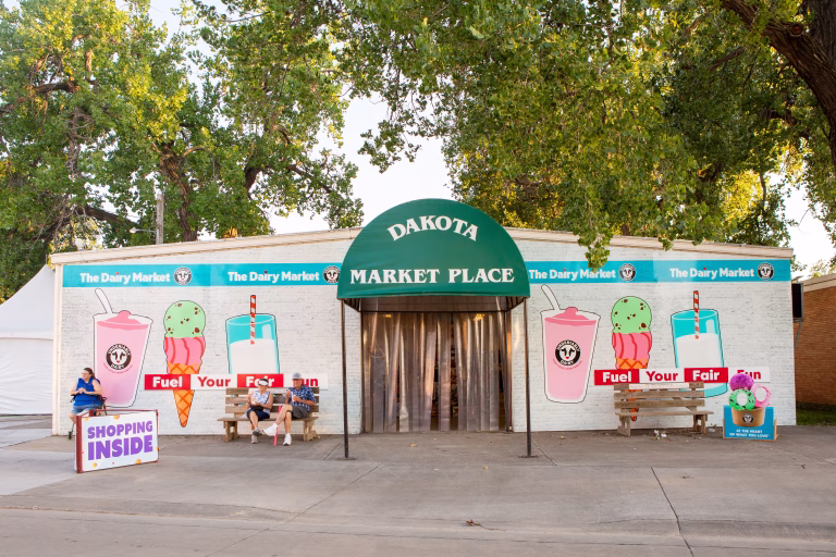 Front of Dakota Market Place building