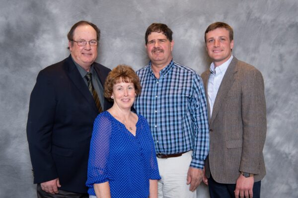 2019 Mo-Kan Division board officers. From L to R: Byron Lehman, Chair; Donna Telle, Secretary; Curtis Steenbock, Treasurer; Alex Peterson, Vice Chair.