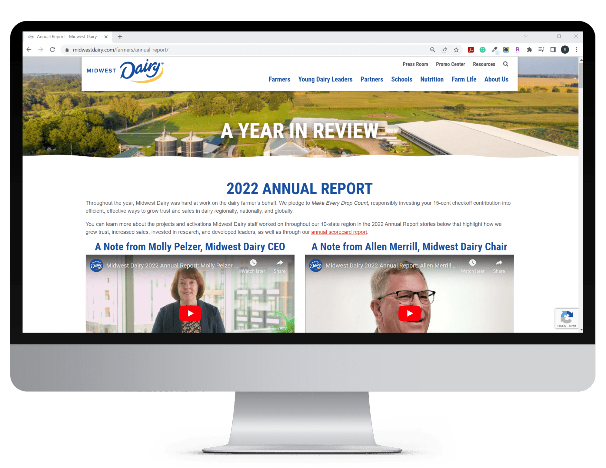 2022 Annual Report is now available online Midwest Dairy