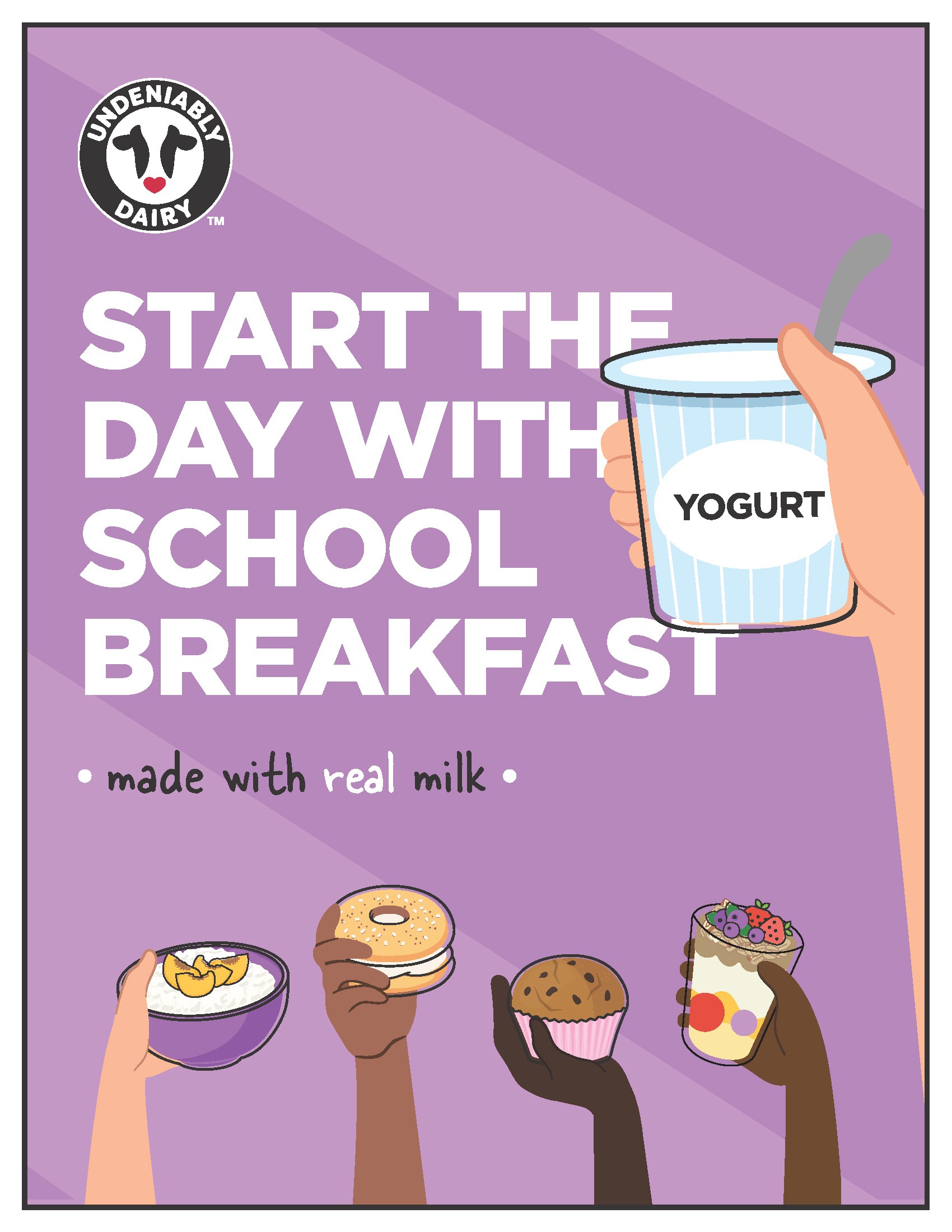 School Breakfast Posters Midwest Dairy