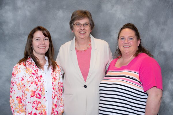 2019 Nebraska Division officers. From L to R: Joyce Racicky, Chair; Mary Temme, Vice Chair; Jodi Cast, Secretary/Treasurer.