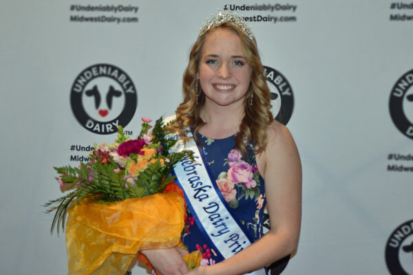 The 2019 Nebraska Dairy Princess poses for a photo.