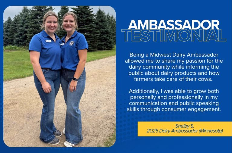 2025 dairy ambassador testimonial shelby