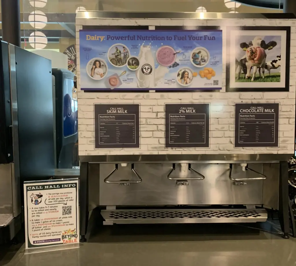 Call Hall bulk milk dispenser