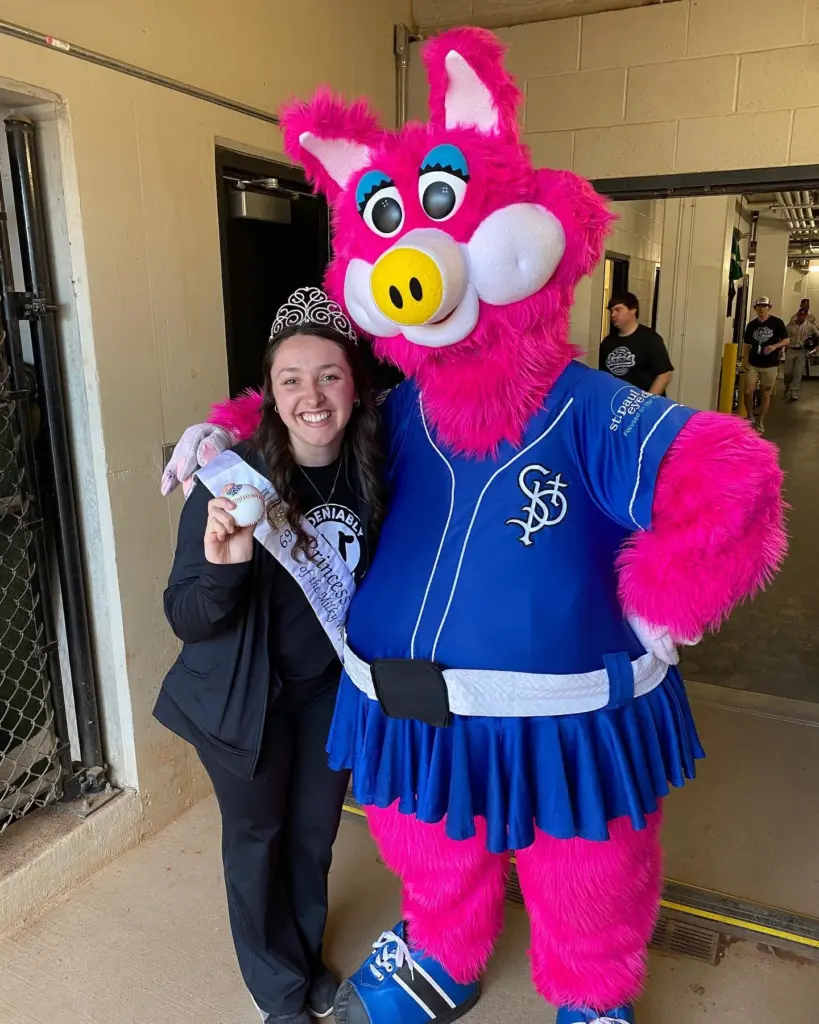 Princess Kay with St Paul Saints