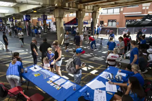 Attendees at DePaul Block Party 2023