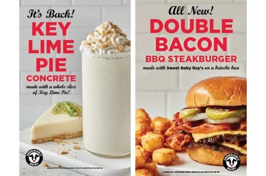 FREDDY'S NEW DOUBLE BACON BBQ STEAKBURGER & KEY LIME PIE CONCRETE - Review  