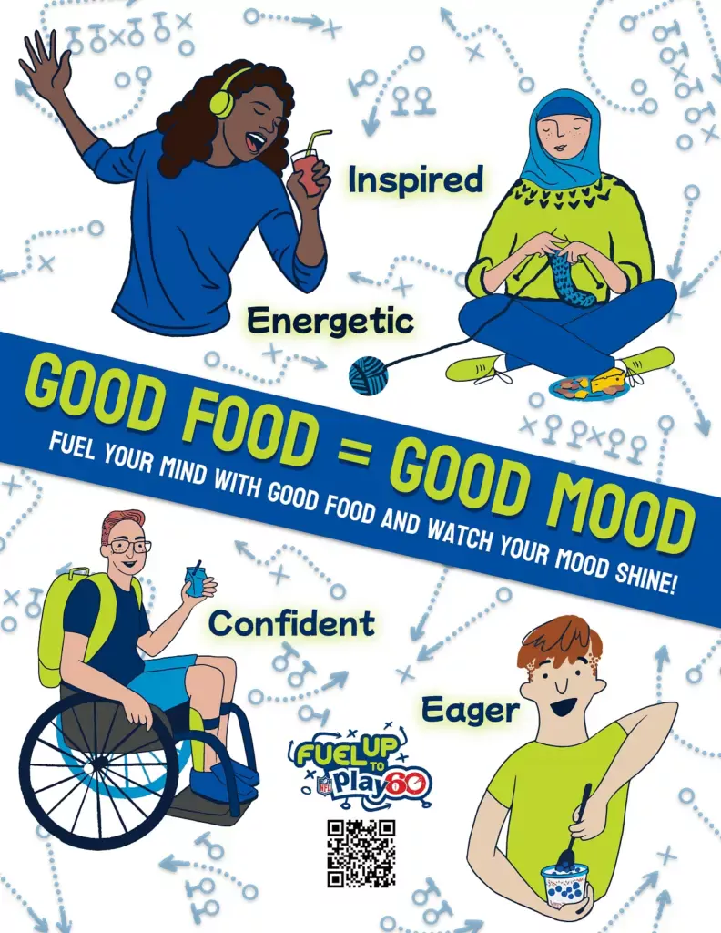 good food equals good mood poster