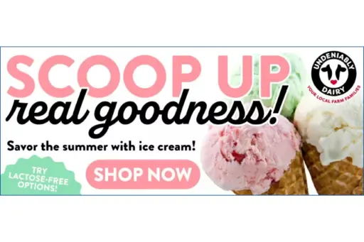Example of ice cream promotion