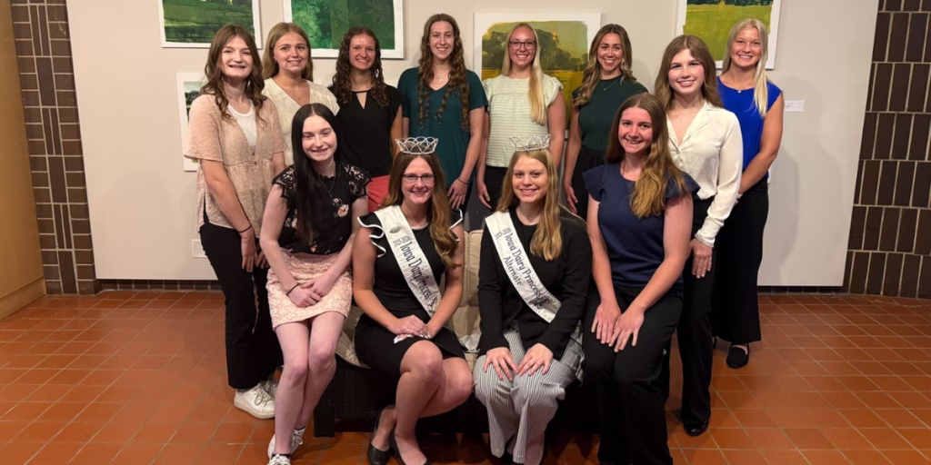 Iowa Dairy Princess candidates at June training