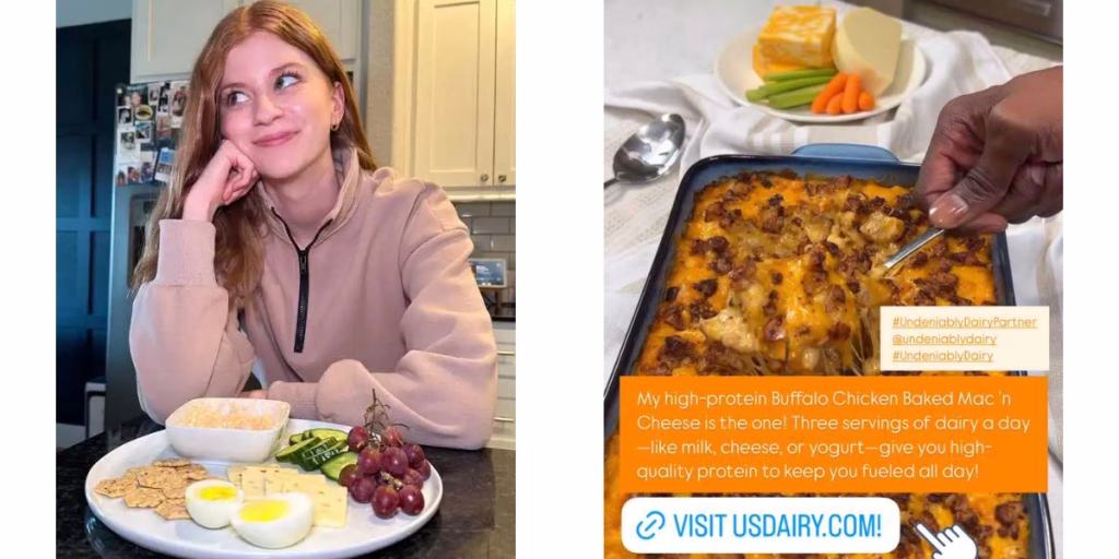 Examples of always on influencer content