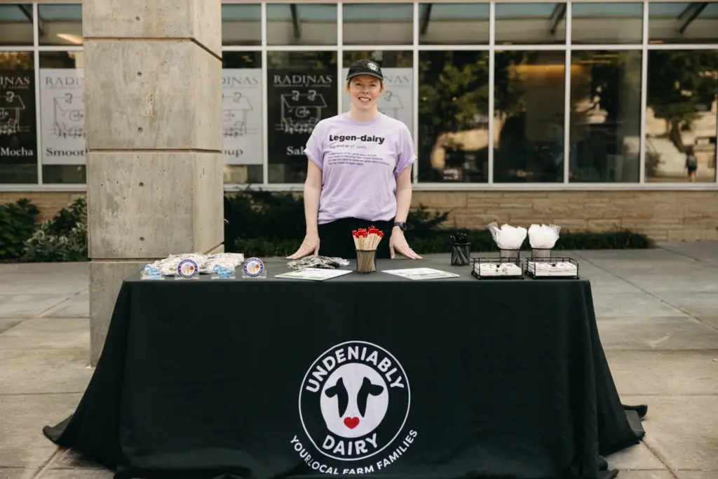 Midwest Dairy staff member at K-State.