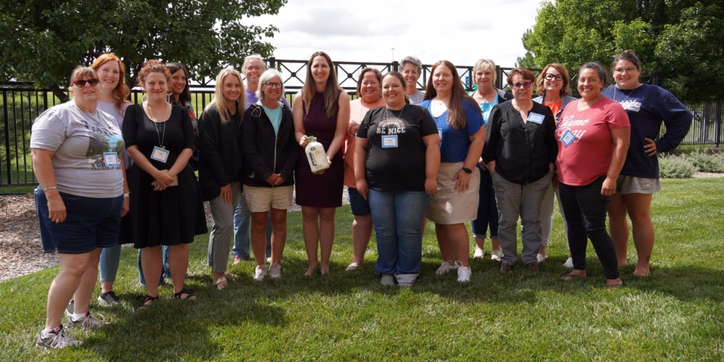 Kansas STEM teachers at gathering
