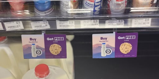 Dairy ad in Kum & Go/Maverick gas station