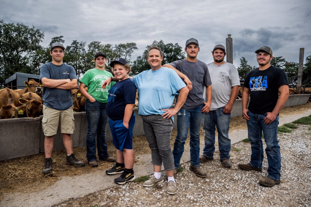 Jodi Cast Nebraska Dairy Farmer family