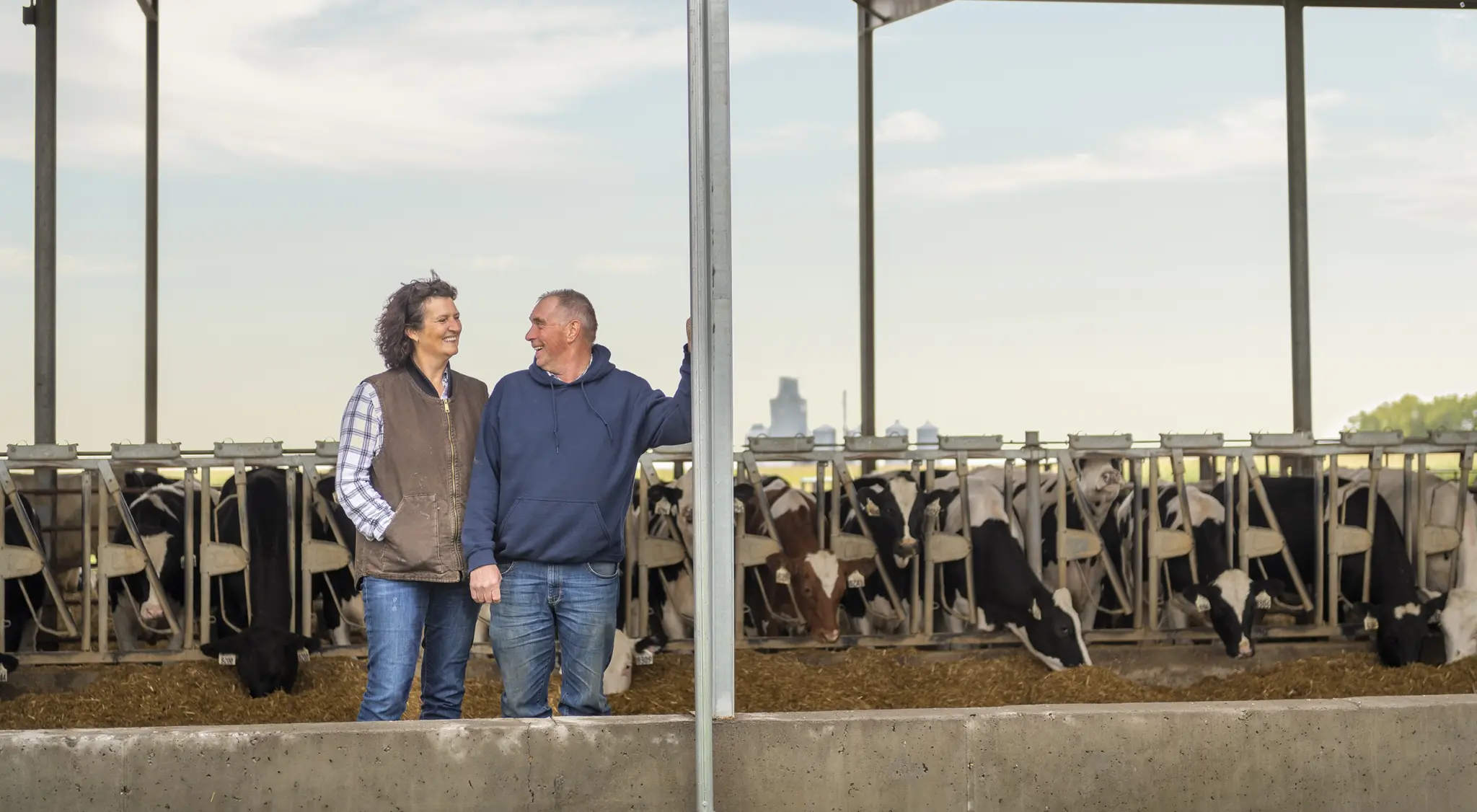 Dairy farm family North Dakota