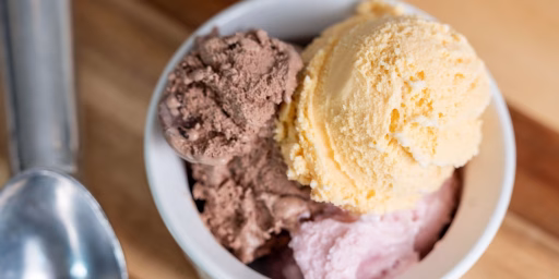 Close up of ice cream