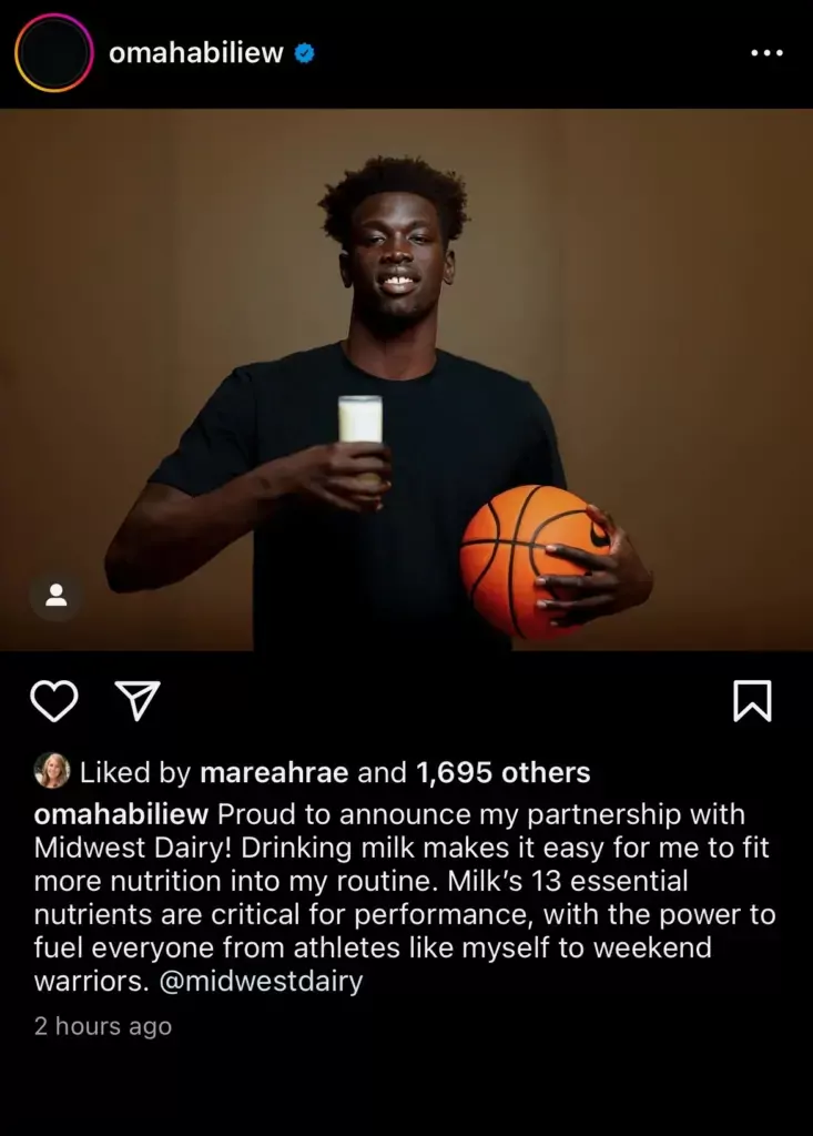 Omaha Biliew basketball player