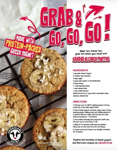 grab and go recipe ad