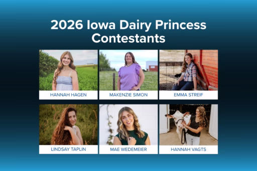 Contestants for the 2026 Iowa Dairy Princess