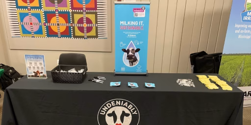 Showcase of booth at event